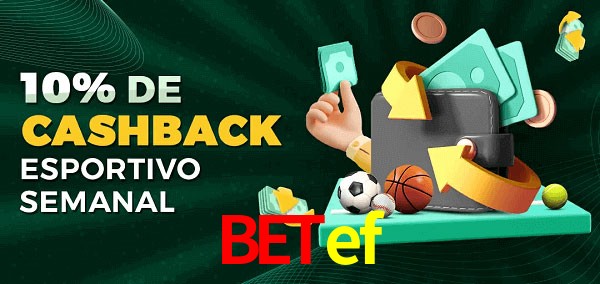 10% de bônus de cashback na betef